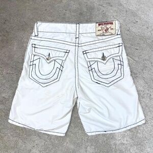 RARE Y2K White True Religion Swim Surf Board Shorts – Men’s 34